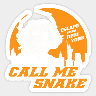 Call me Snake Sticker